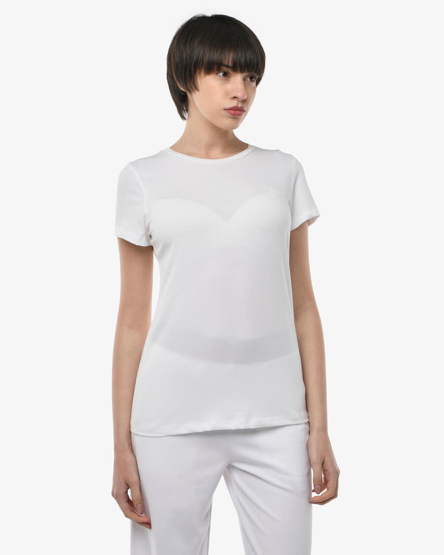 

JAKED белая хлопковая фитнес-футболка для женщин