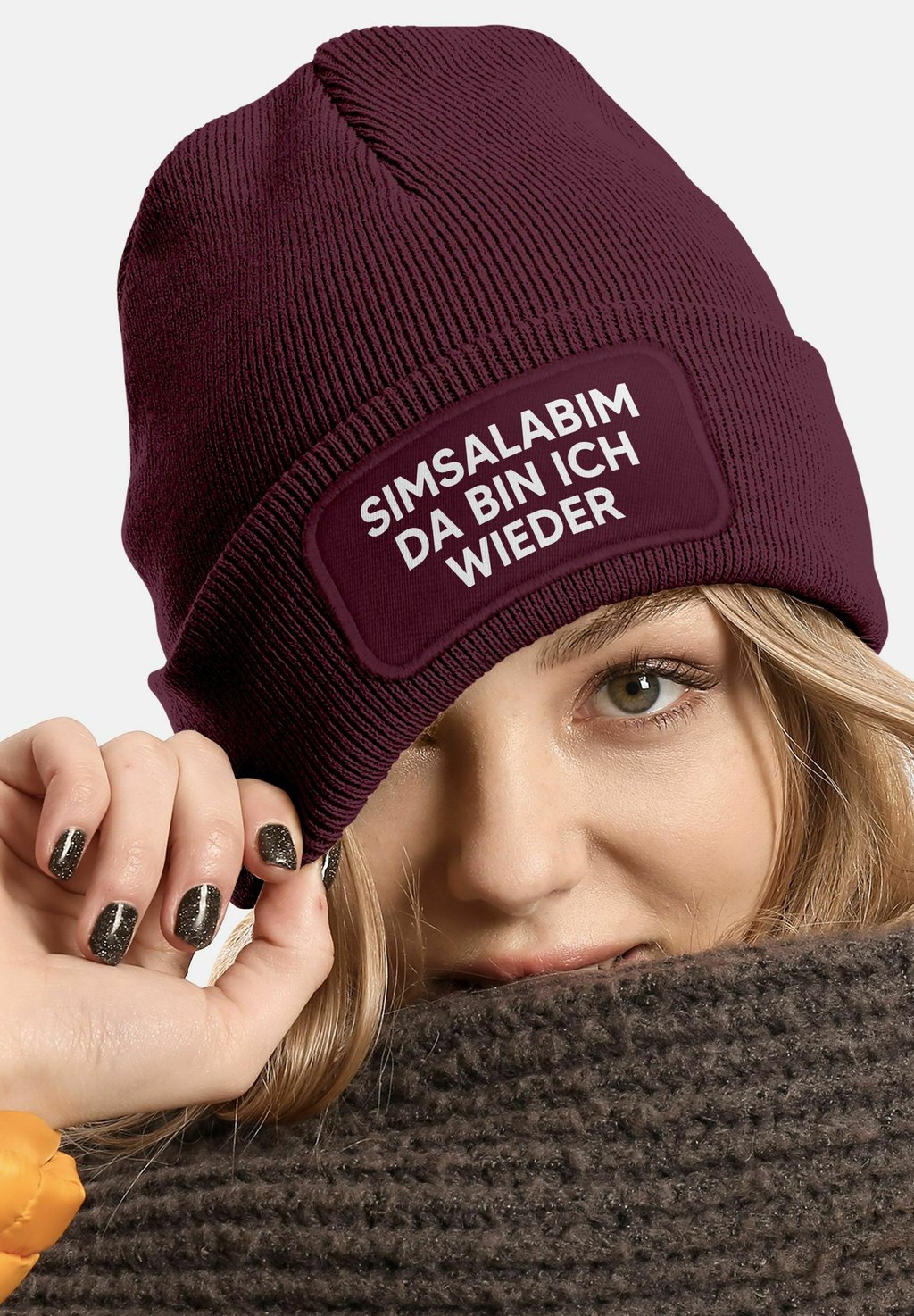 

Шапка MIT PATCH MIT SPRUCH SIMSALABIM MoonWorks, белый
