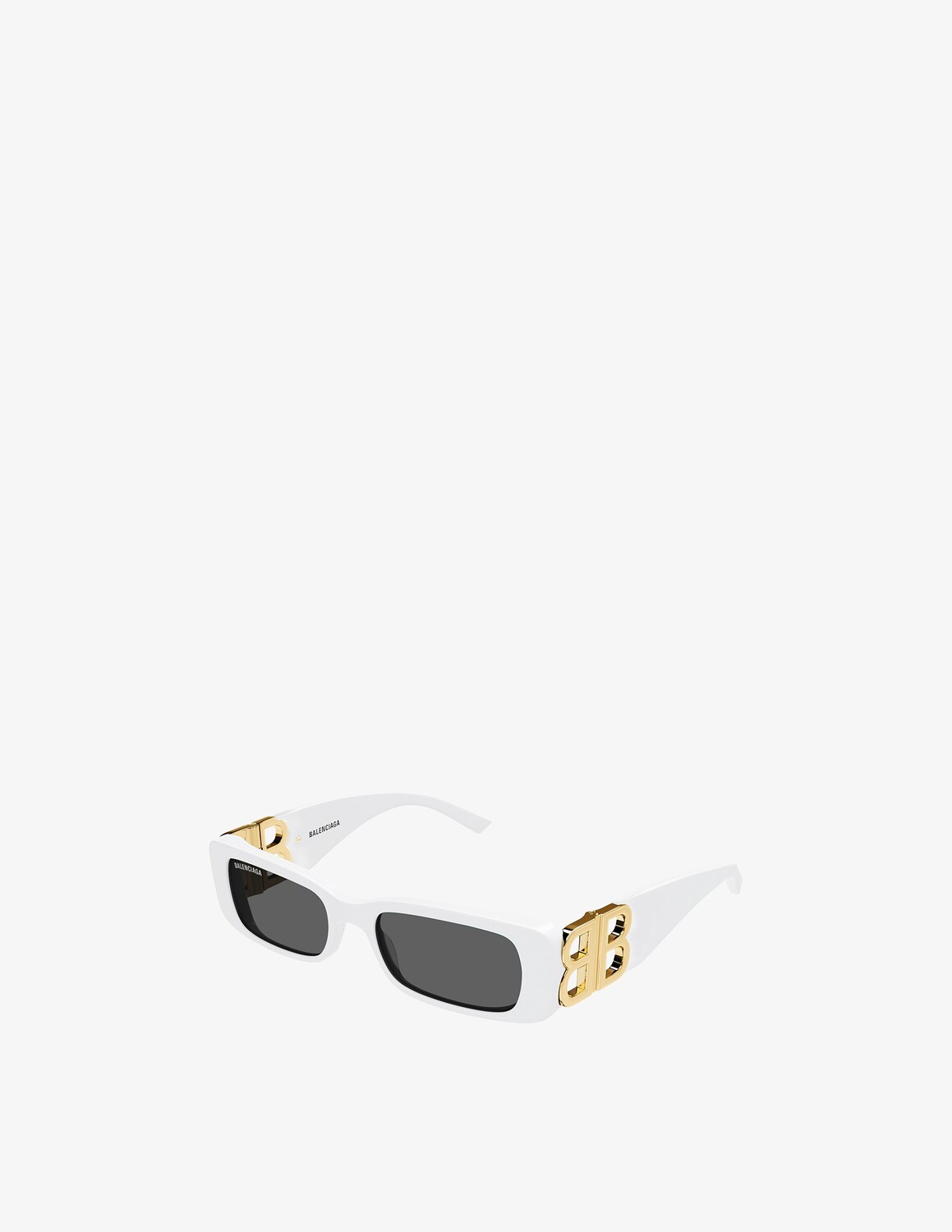 

Солнцезащитные очки в квадратной оправе Balenciaga, цвет Shiny Solid White