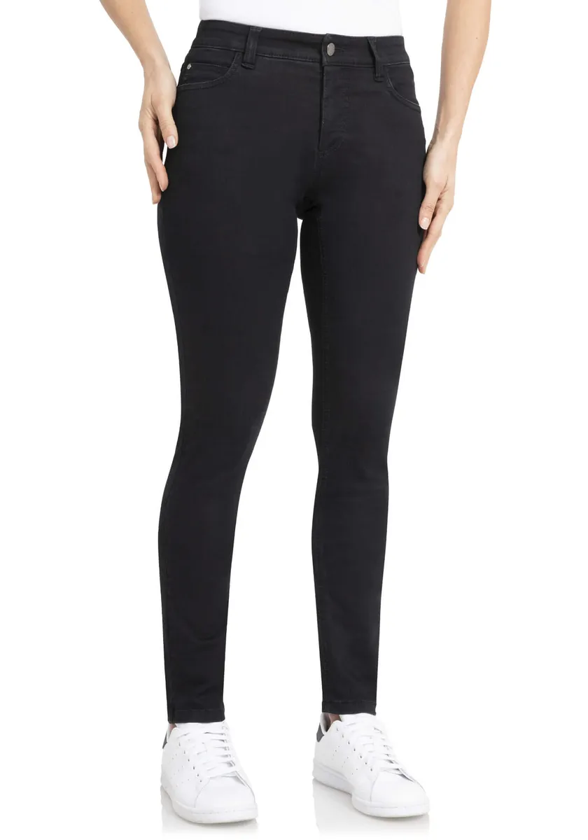 

Wonderjeans Джинсы скинни "Skinny-WS76-80", узкие, скинни, очень эластичные, черный