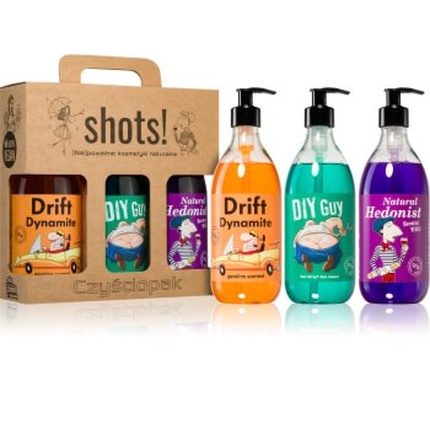 

Набор для ухода за кожей Shots! Drift Dynamite & Diy Guy & Natural Hedonist