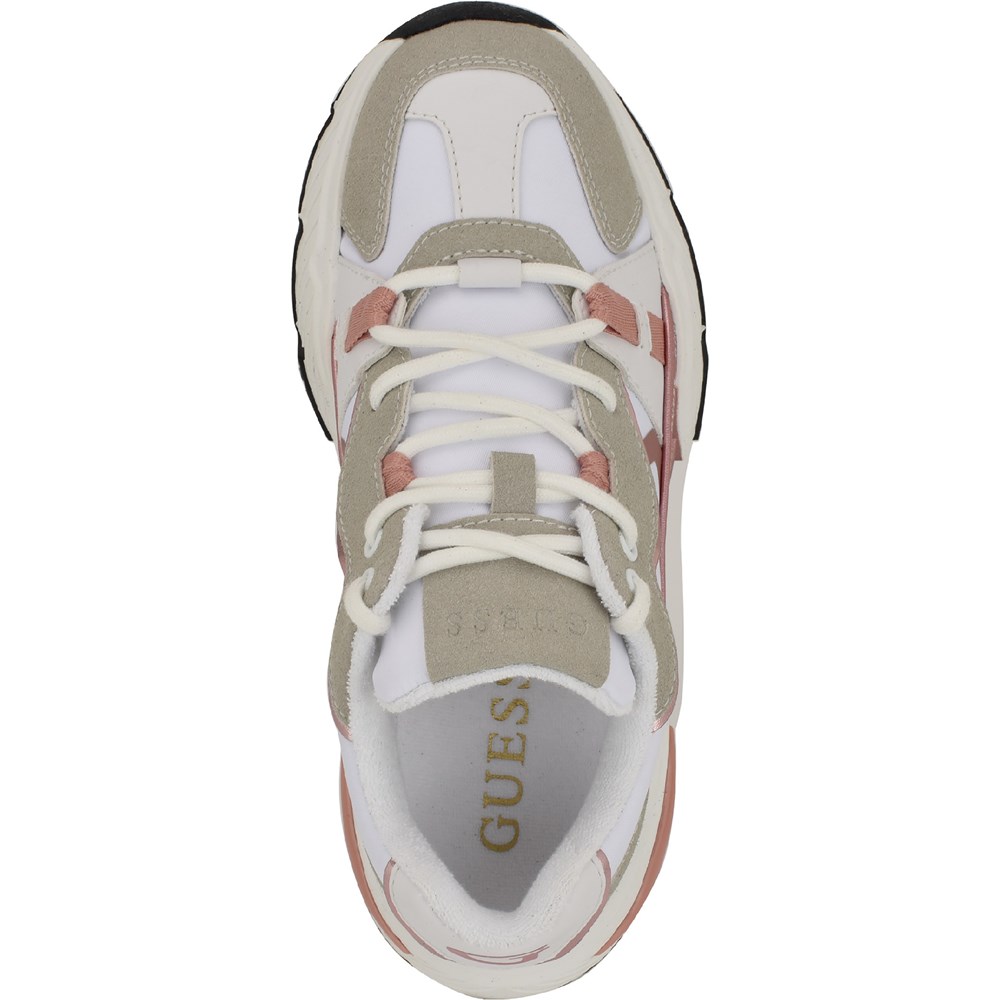 Кроссовки Carrli Guess, white/rose pink/multi — фото 3