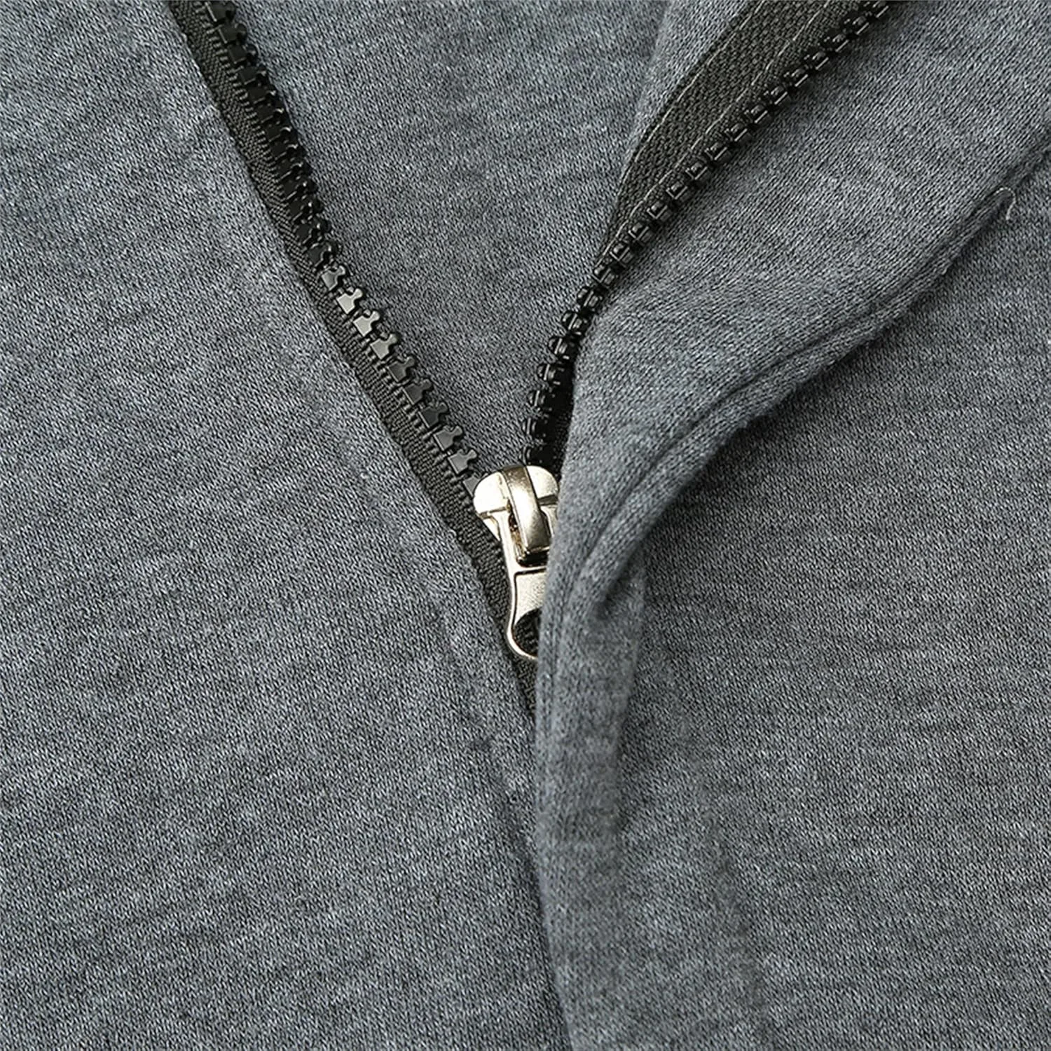 Мужской повседневный худи с диагональной молнией, длинный рукав, overshirt, heavy/light cotton blend — фото 4