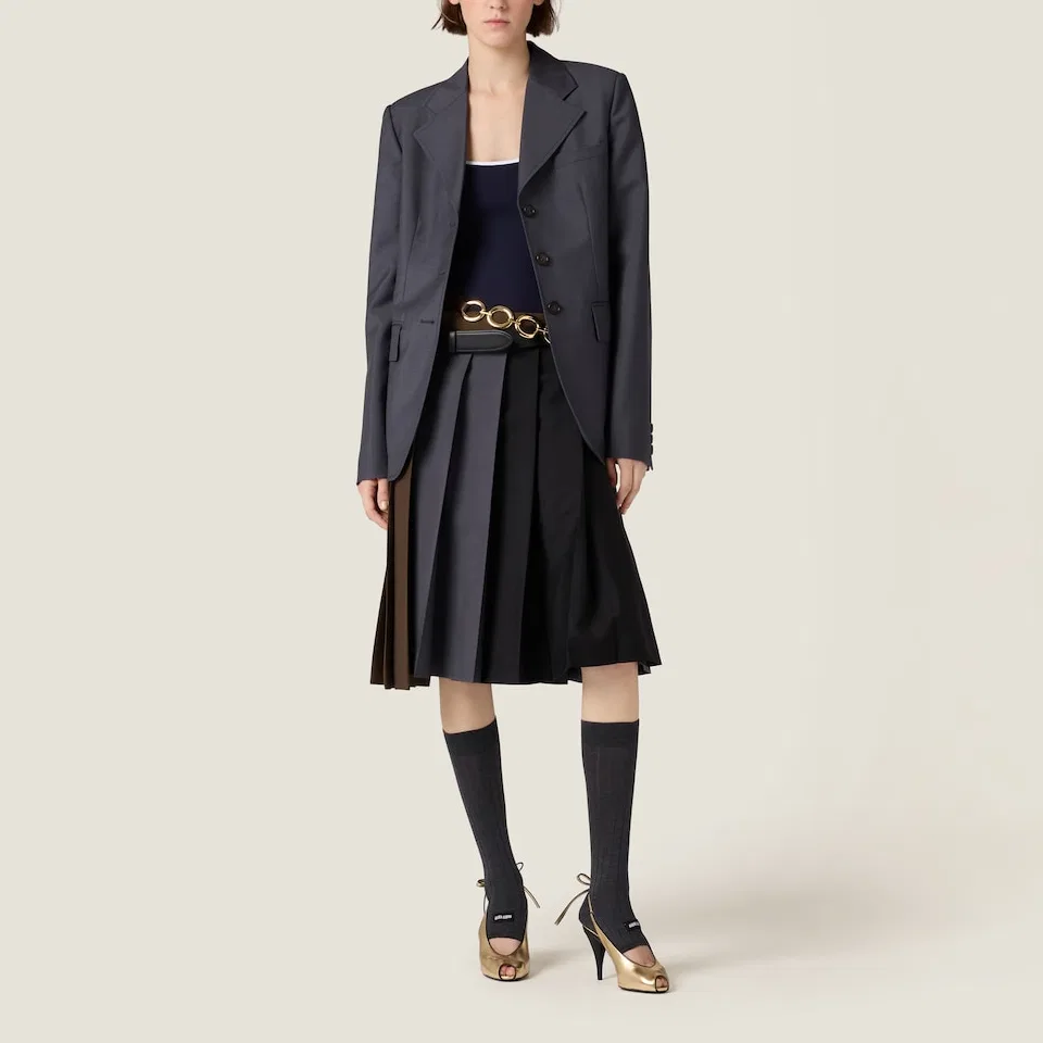 Пиджак однобортный MIU MIU, красный — фото 3