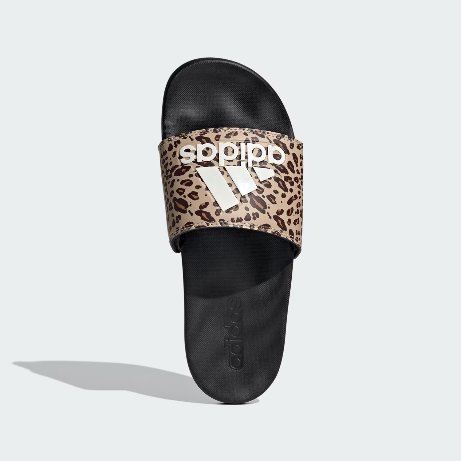 Шлепанцы Adilette Comfort Adidas, цвет Core Black/Off White/Magic Beige — фото 2