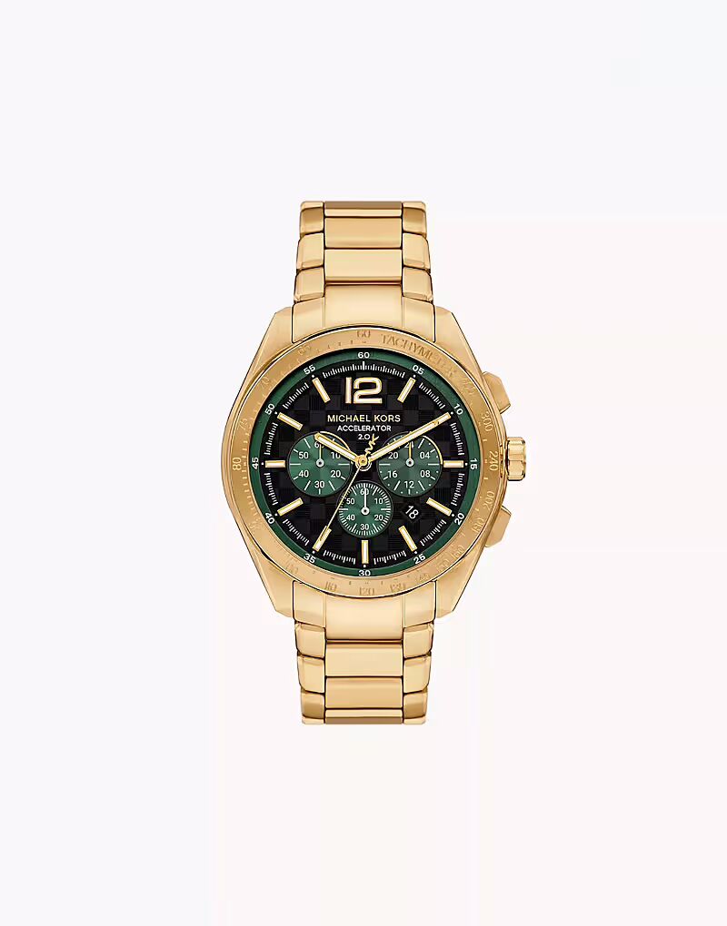 

Мужские часы Michael Kors Accelerator 2.0 с хронографом, из нержавеющей стали золотистого оттенка — ЗОЛОТО
