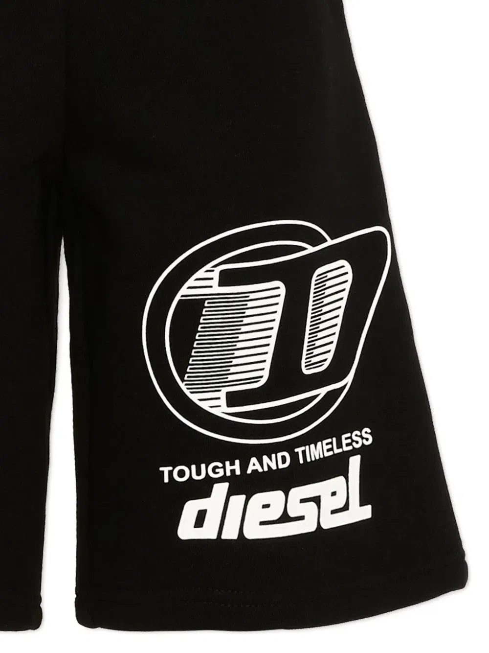 Шорты из джерси с логотипом Diesel Kids, черный — фото 3