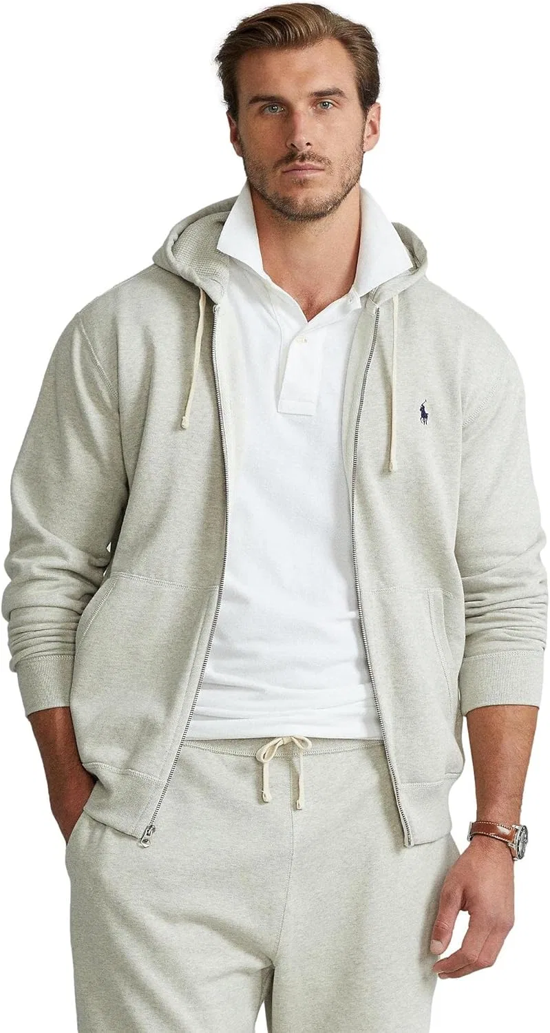 Худи на молнии POLO RALPH LAUREN, цвет Grey Heather — фото 2