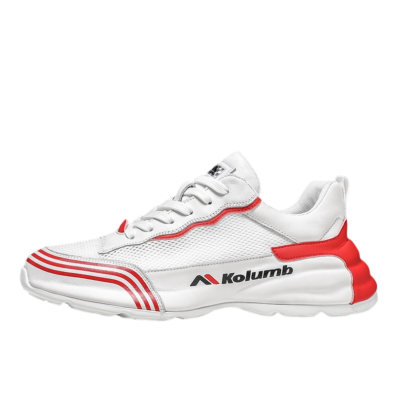 

Kolumb Колумб мужские низкие кеды бело-красные, цвет White Red