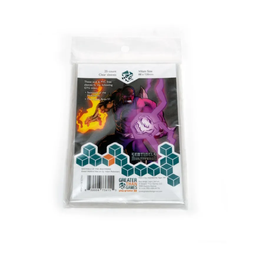 

Рукава большого размера — 88 x 130 мм (25), Card Sleeves (Greater Than Games)