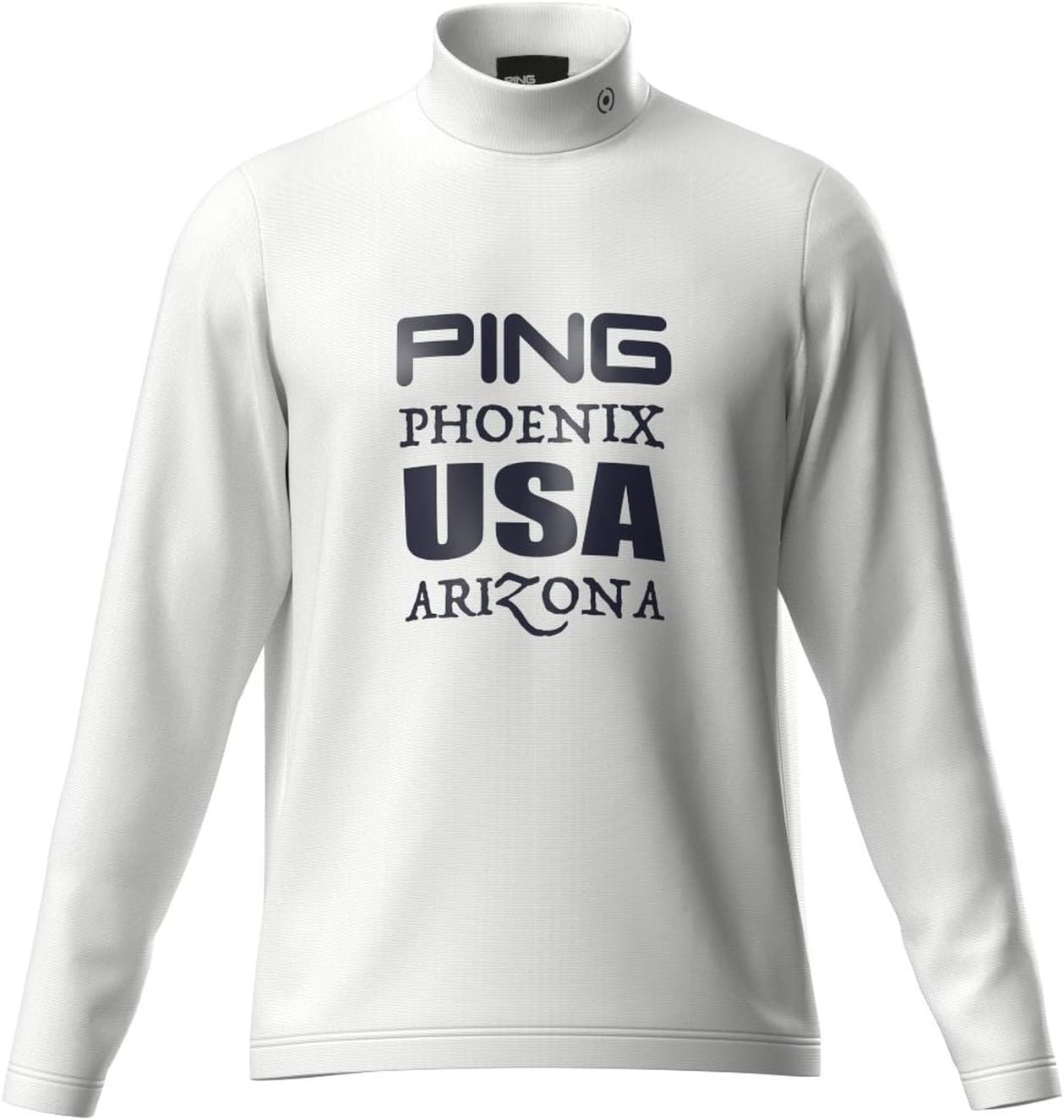 

Мужская легкая, быстросохнущая рубашка с длинными рукавами и высоким воротником / для гольфа / 621-4266801 Ping Apparel, белый