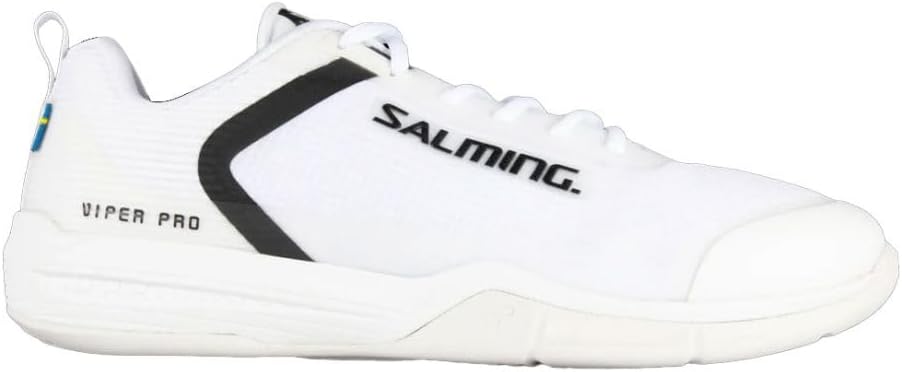 

Мужские низкие кроссовки для сквоша Salming Viper Pro (5 цветов в наличии) (не оставляют следов) (для пиклбола, ракетбола, падела, крытых кортов), белый/черный