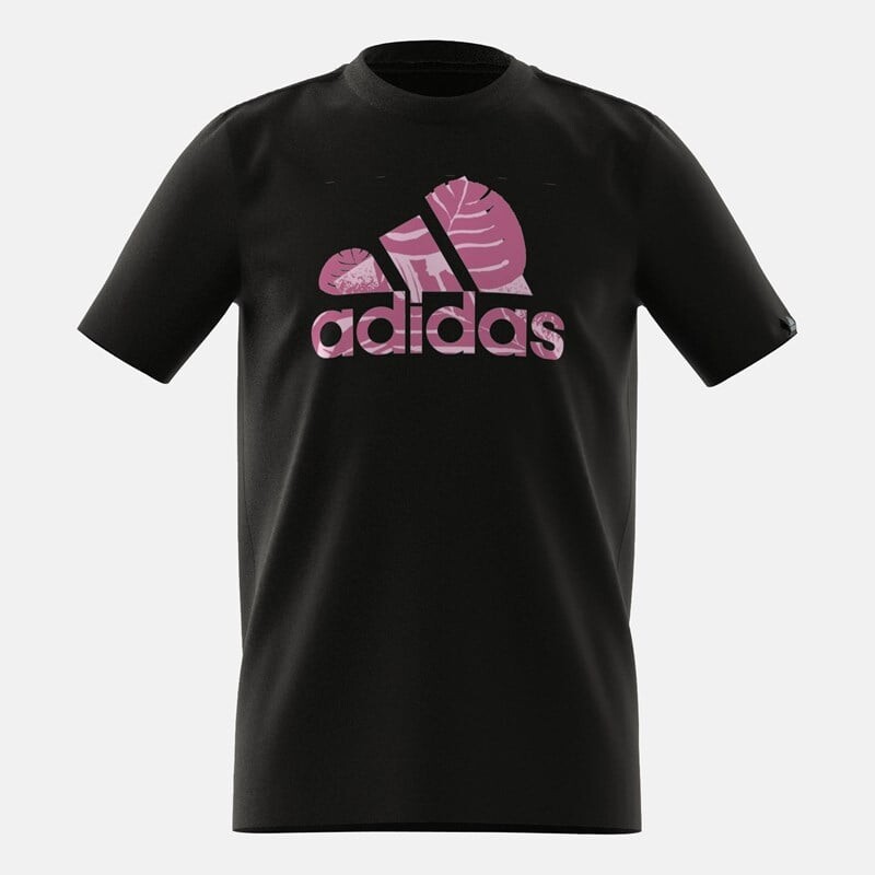 

Детская футболка со значком спортивного характера Adidas, черный