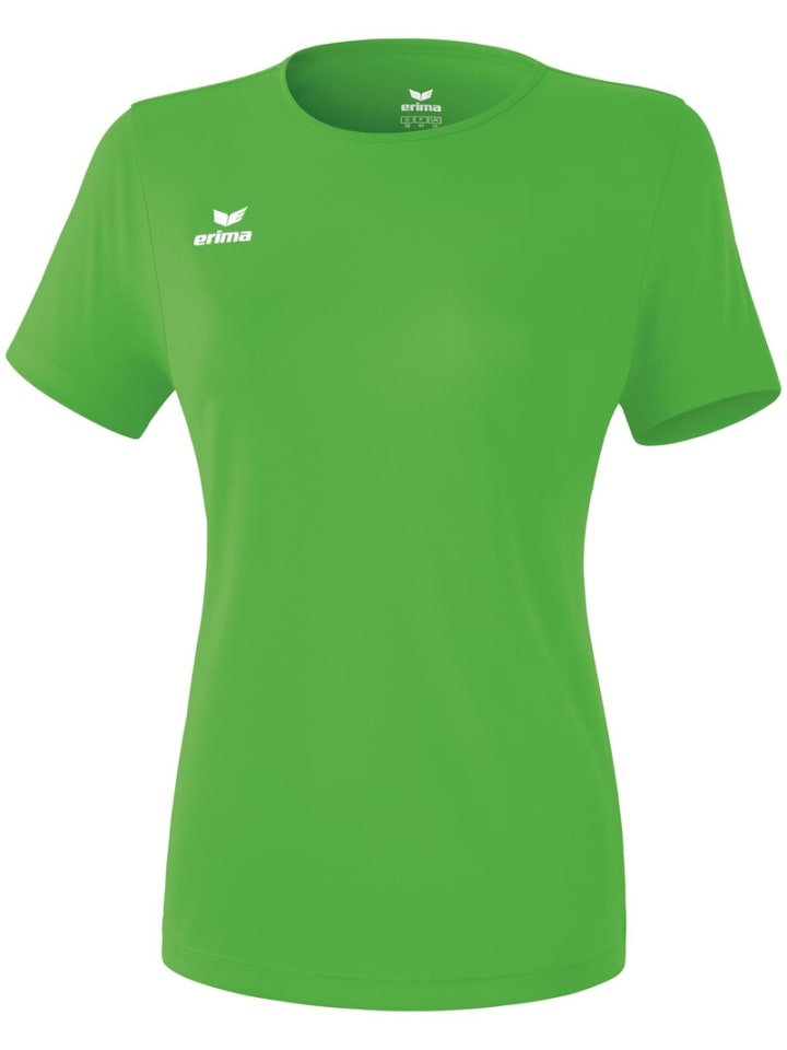 

Футболка спортивная Функциональная футболка для командных видов спорта зеленого цвета erima