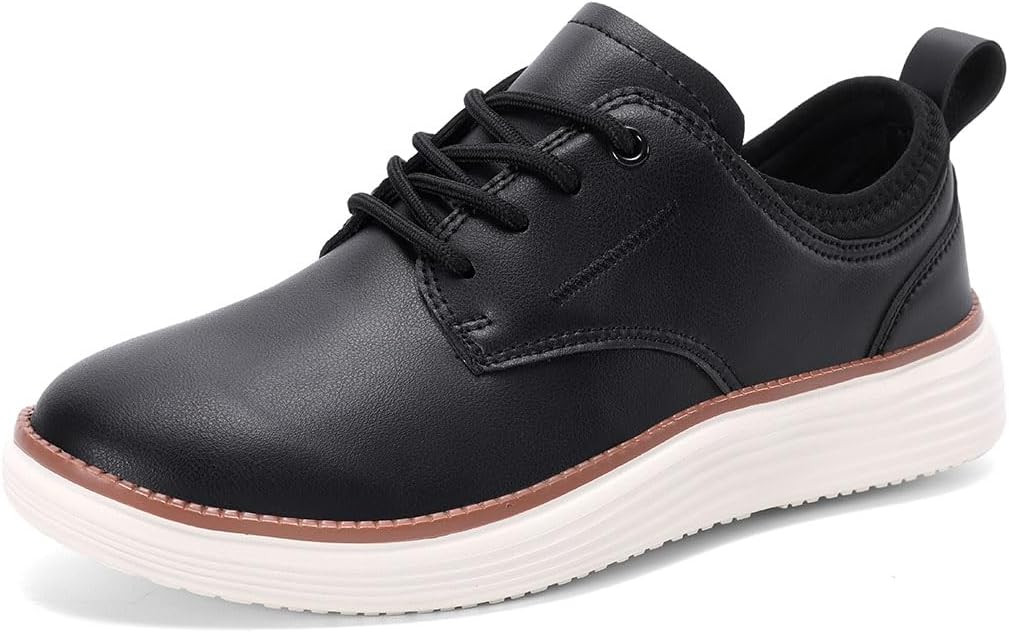 

Мужские оксфорды повседневные деловые кроссовки модные удобные туфли для ходьбы Tsuukuie, черный