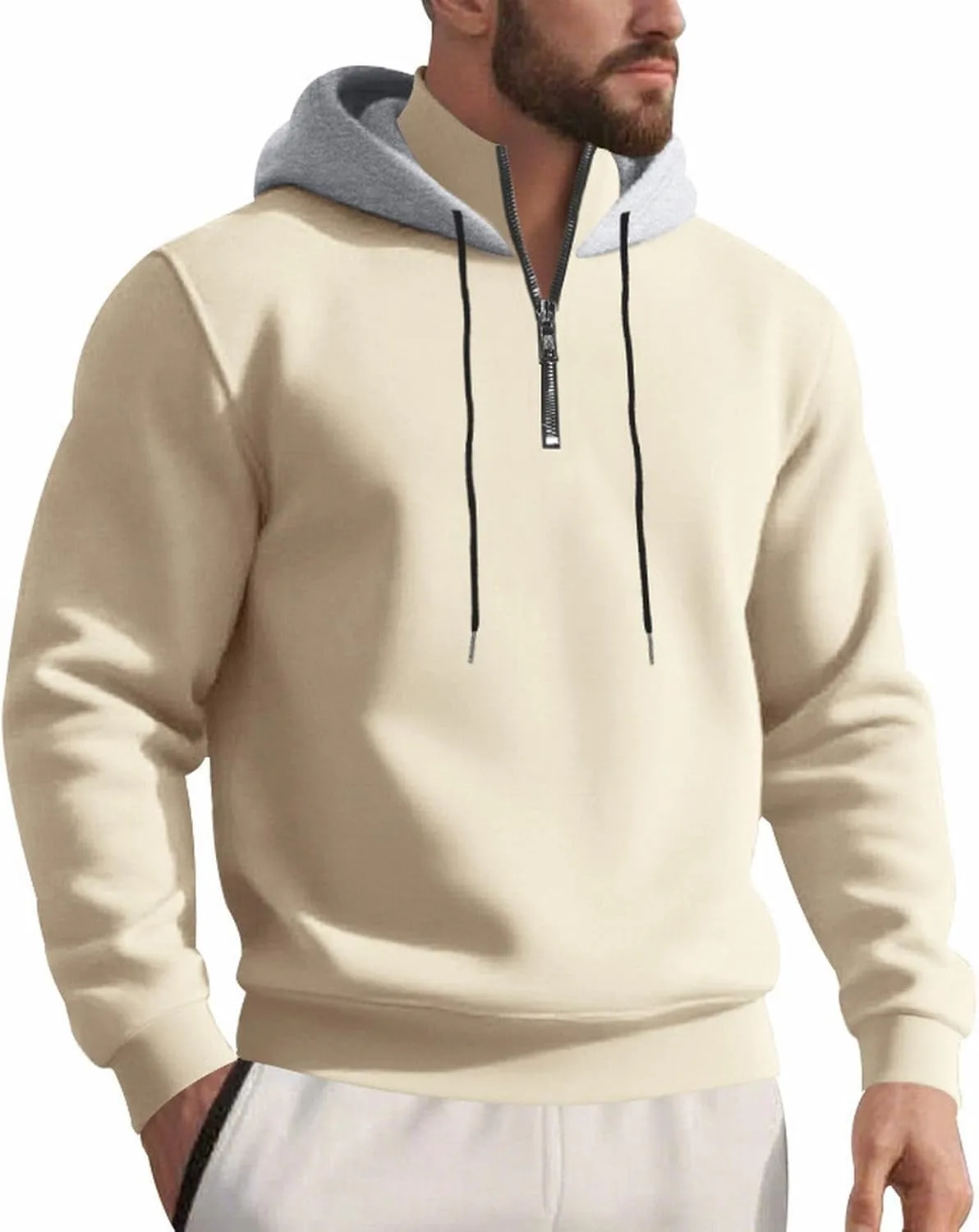 Термокофта с капюшоном Quarter Zip для мужчин — фото 4