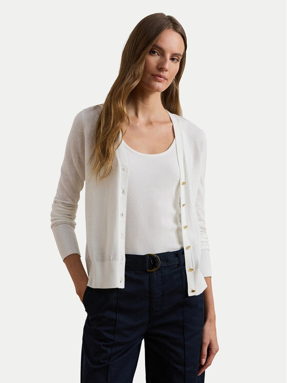 

Облегающий кардиган 200831710002 Lauren Ralph Lauren, белый