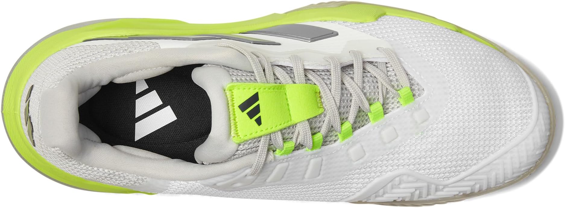 Кроссовки adidas Barricade 13 Tennis Shoes, цвет White/Iron Metallic/Lucid Lemon — фото 2
