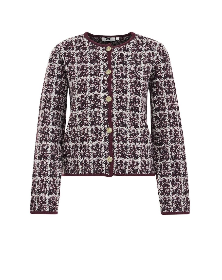 

Вязаный кардиган WE Fashion, Wine Red