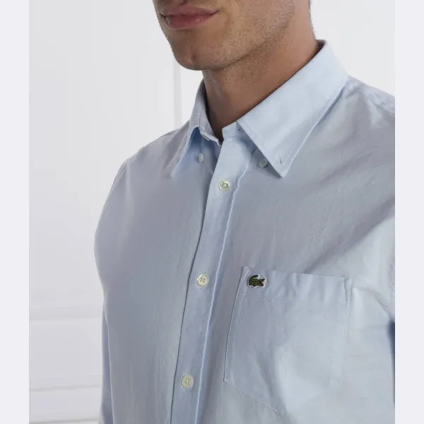 Рубашка стандартного кроя Lacoste, синий — фото 4
