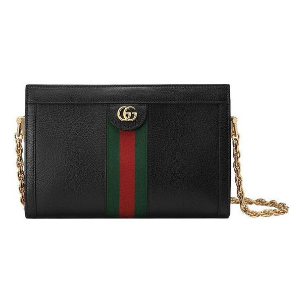

Сумка leather ophidia small shoulder bag 'black' Gucci, черный