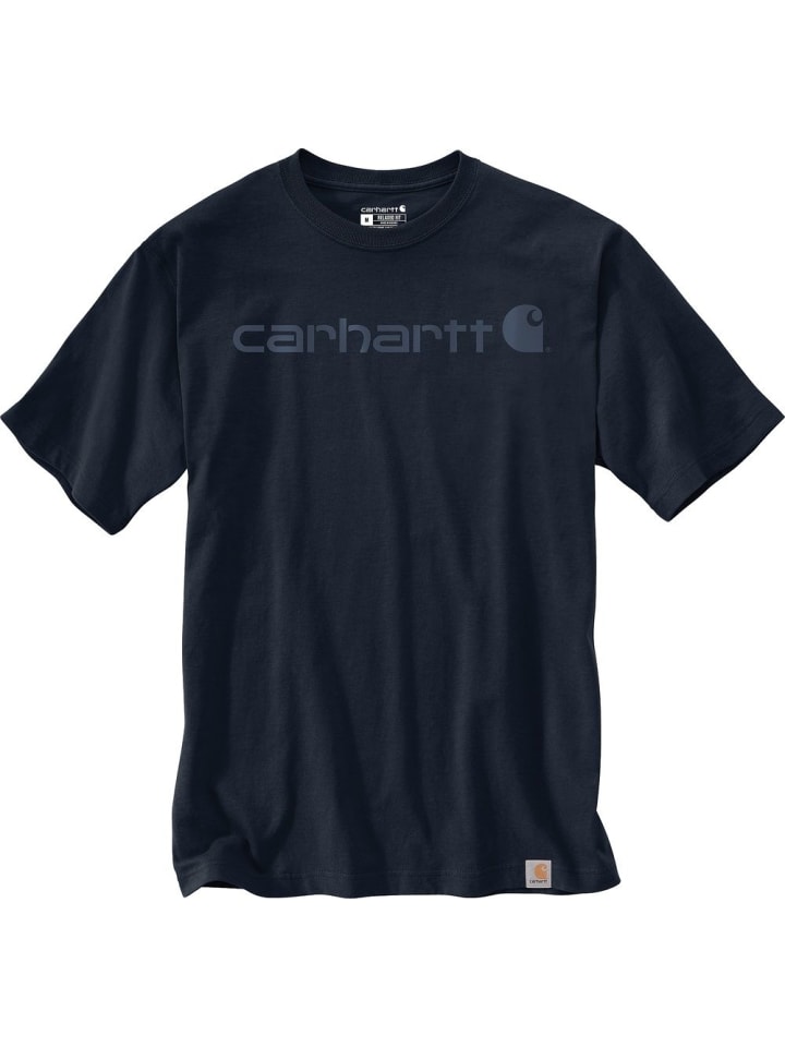 

CARHARTT Футболка "Dearborn Relaxed Logo T-Shirt" синего цвета, Синий, CARHARTT Футболка "Dearborn Relaxed Logo T-Shirt" синего цвета