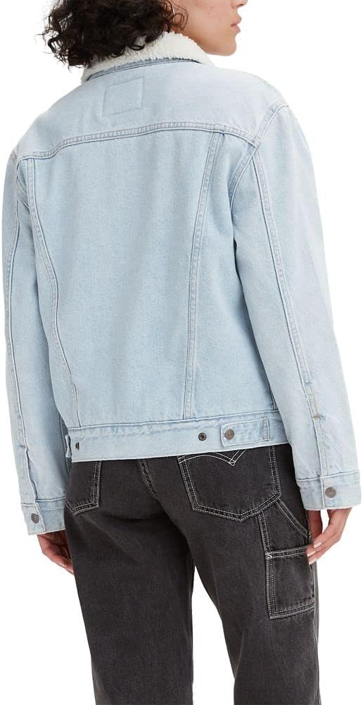 Женская куртка Levi's короткая на пуговицах, голубой — фото 2