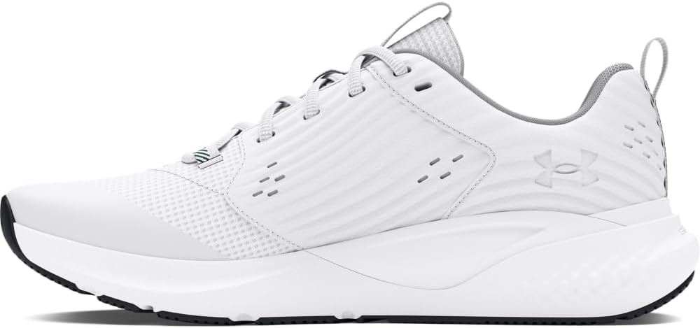 

Кроссовки Under Armour Men's Charged Commit Trainer 4, (106) White/Mod Gray/Forest Green