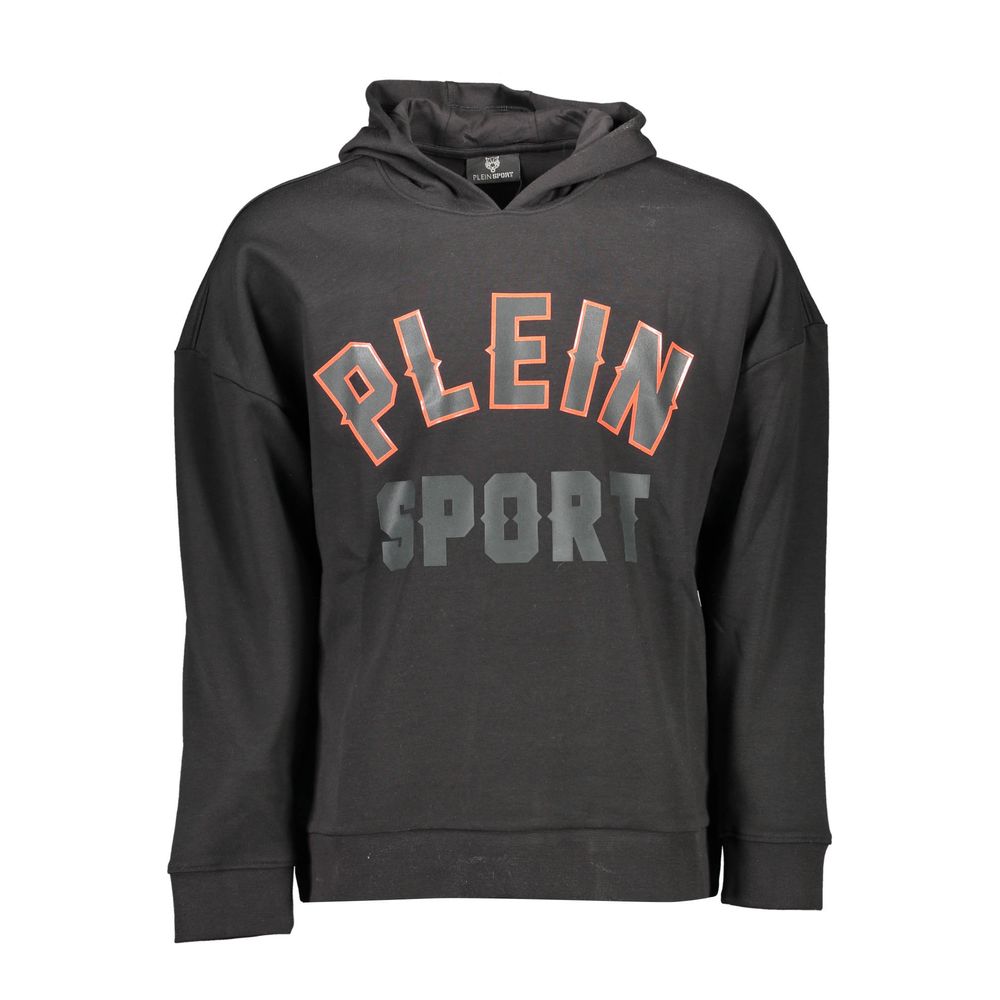 

Черный хлопковый мужской свитер Plein Sport