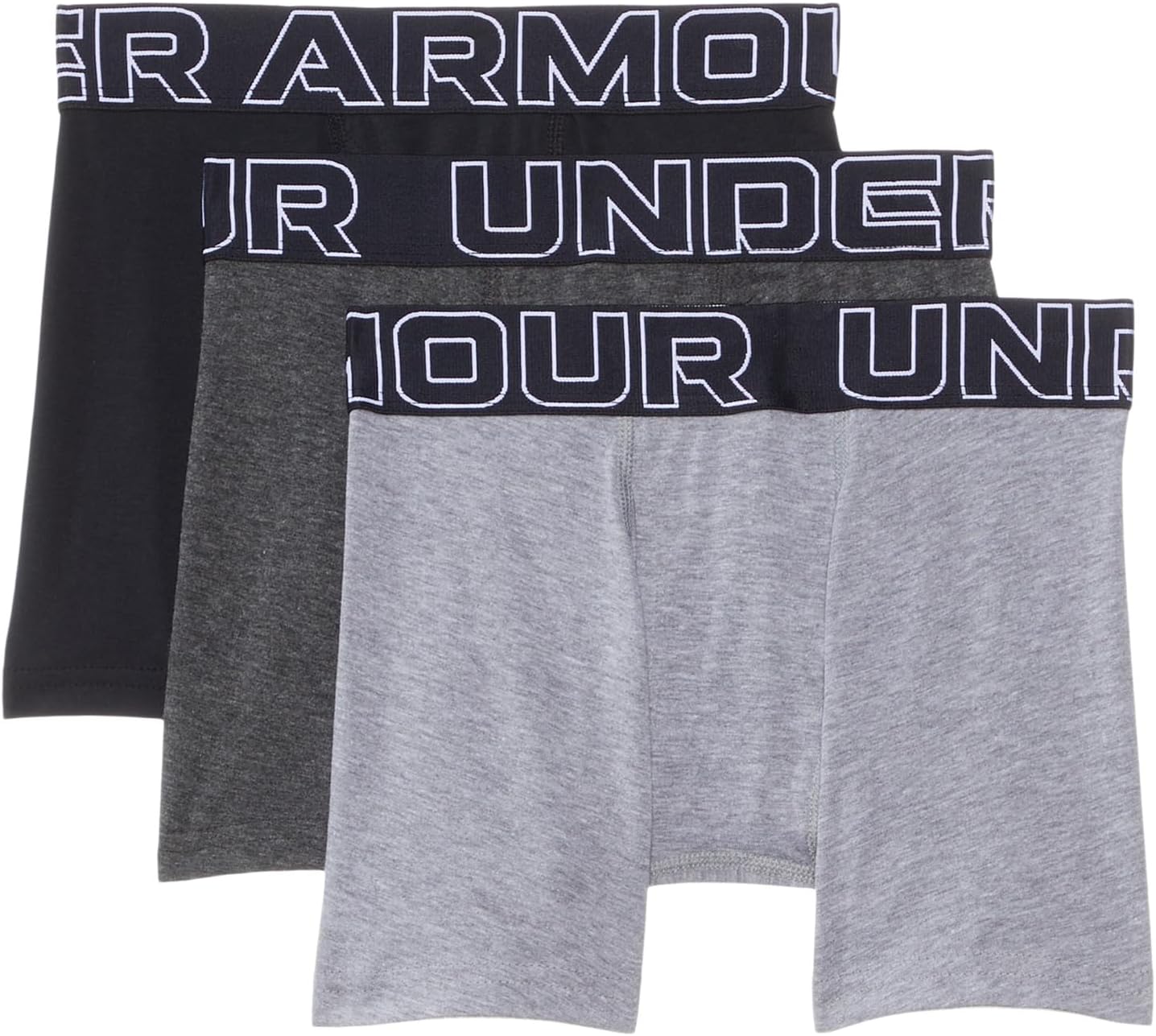 

Боксеры Under Armour Kids Boxer Brief Underwear, цвет Steel