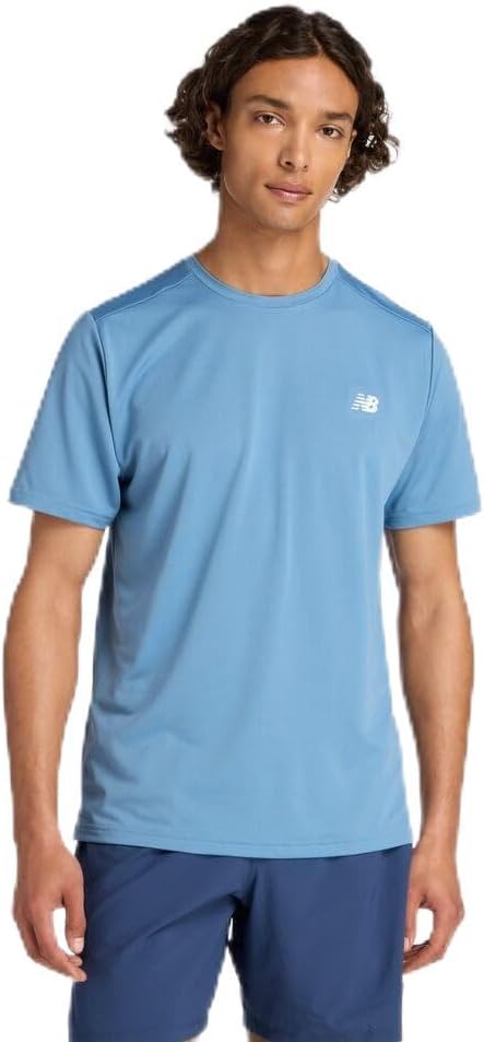 

Мужская спортивная футболка с коротким рукавом New Balance, Shoreline Blue, Синий, Мужская спортивная футболка с коротким рукавом New Balance, Shoreline Blue