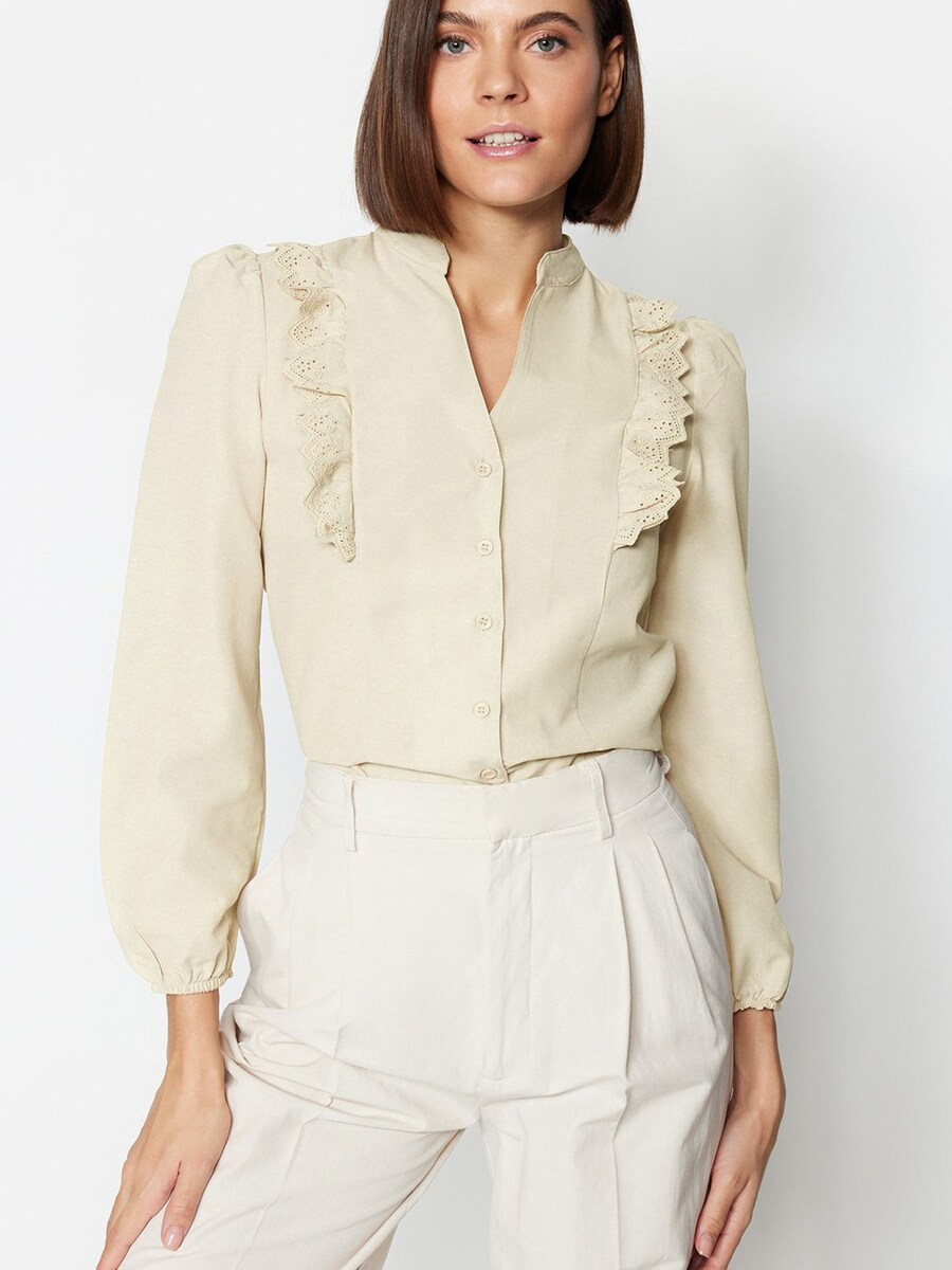 

Рубашка Trendyol Blouse, бежевый