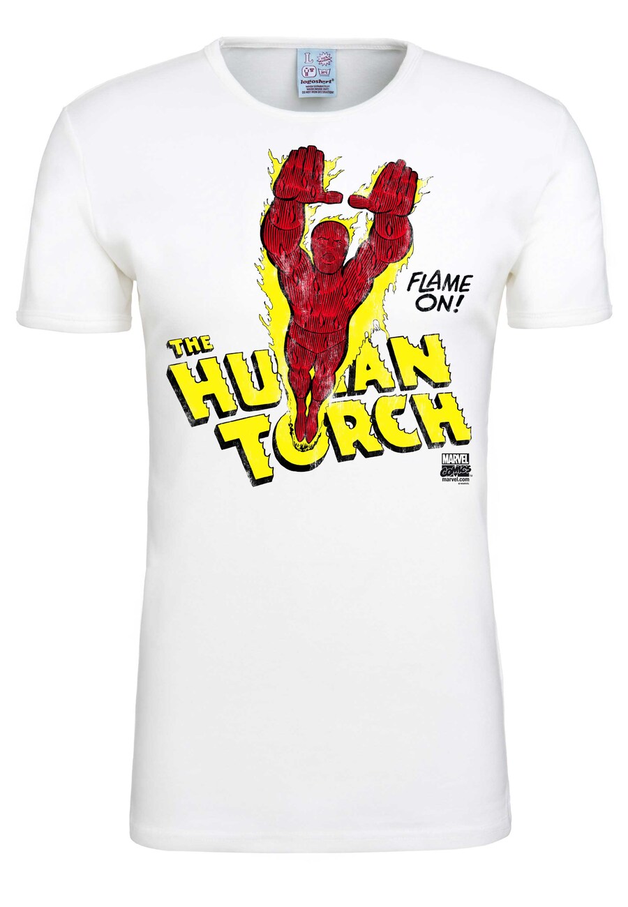 

Рубашка LOGOSHIRT Human Torch – Flame On, белый