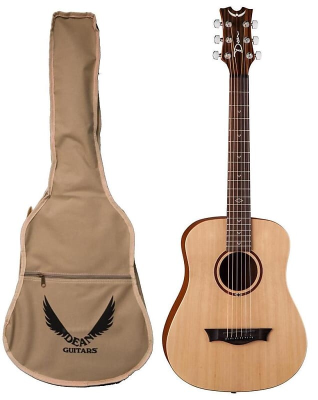 

Акустическая гитара Dean Guitars Flight Series Spruce Travel Guitar with Gig Bag FLY SPR