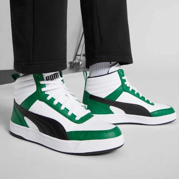 Мужские кроссовки средней высоты Dribble Puma, белый — фото 2