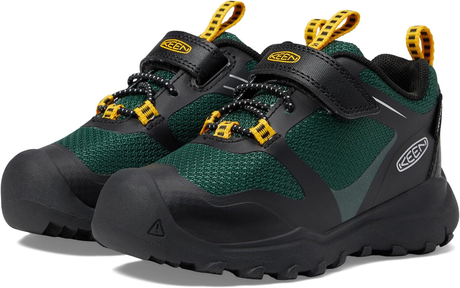 

Походная обувь KEEN Kids Wanduro Low Waterproof, цвет Black/Greener Pastures