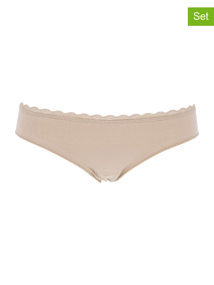 

COTONELLA Комплект из 3 трусов бежевого цвета