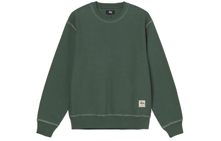 Толстовка Stüssy из хлопка с контрастной строчкой Stussy, желтый — фото 3