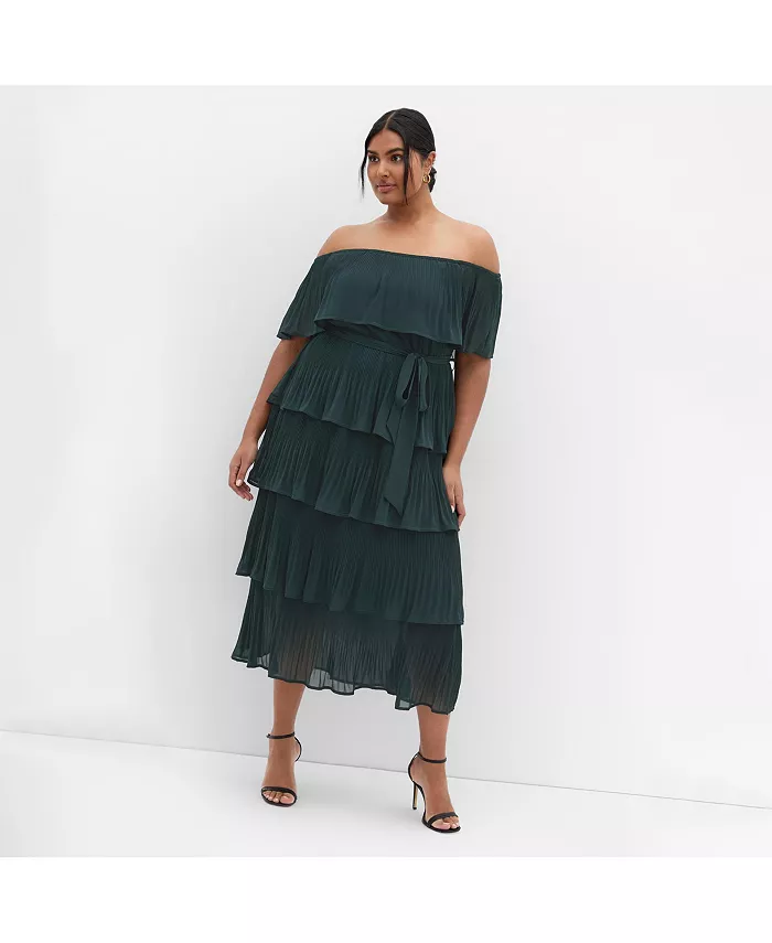 

Платье Night Garden plus size CITY CHIC, зеленый