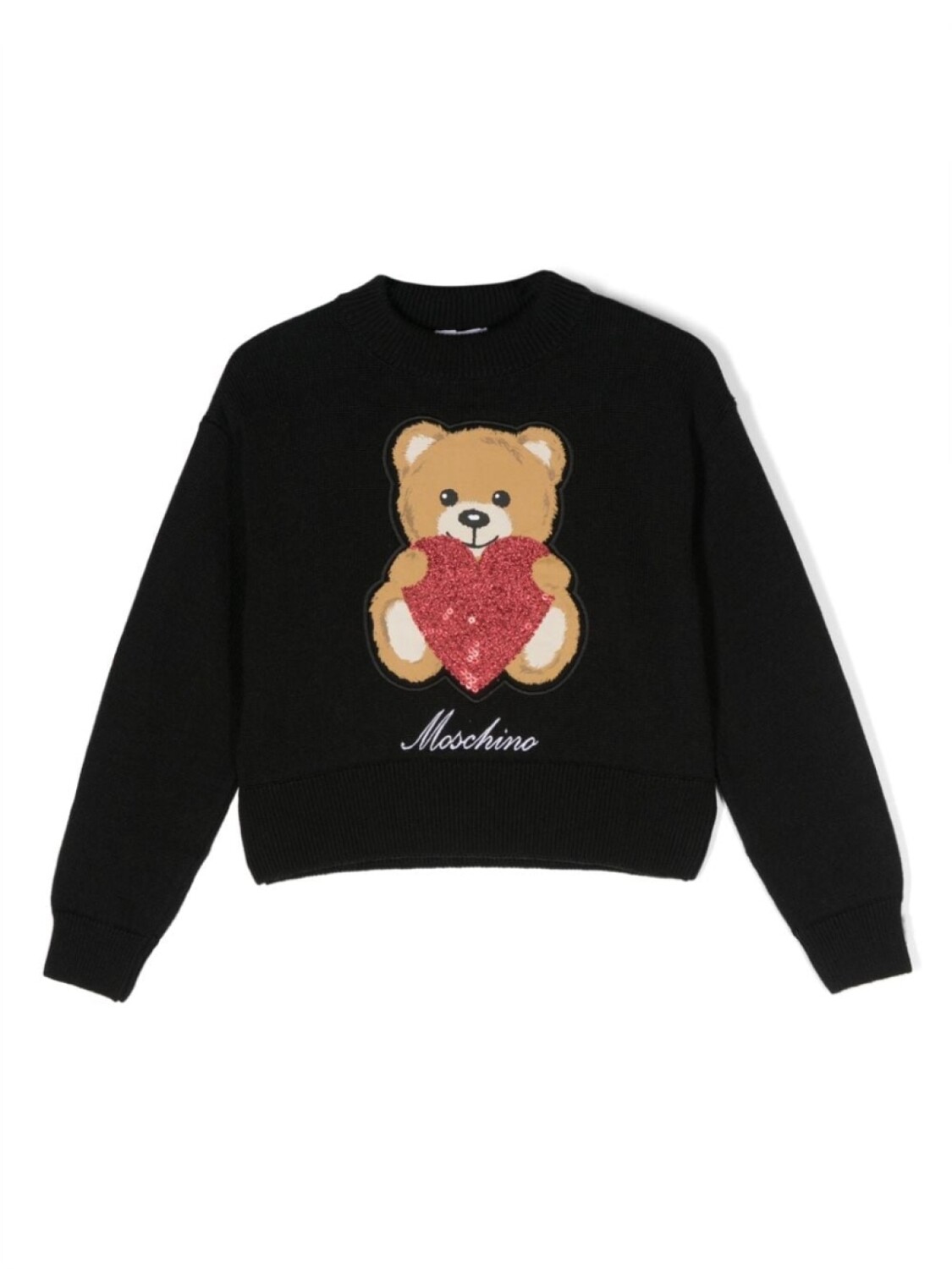 

Moschino Kids джемпер Heart Teddy Bear, черный