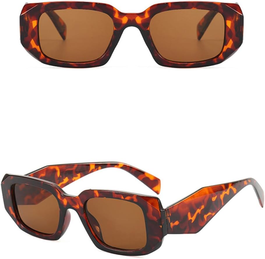 

Женские солнцезащитные очки в форме маленького многоугольника и прямоугольника, ретро-солнцезащитные очки, мужские солнцезащитные очки с защитой от УФ-излучения UV400 HDUBFY, 2