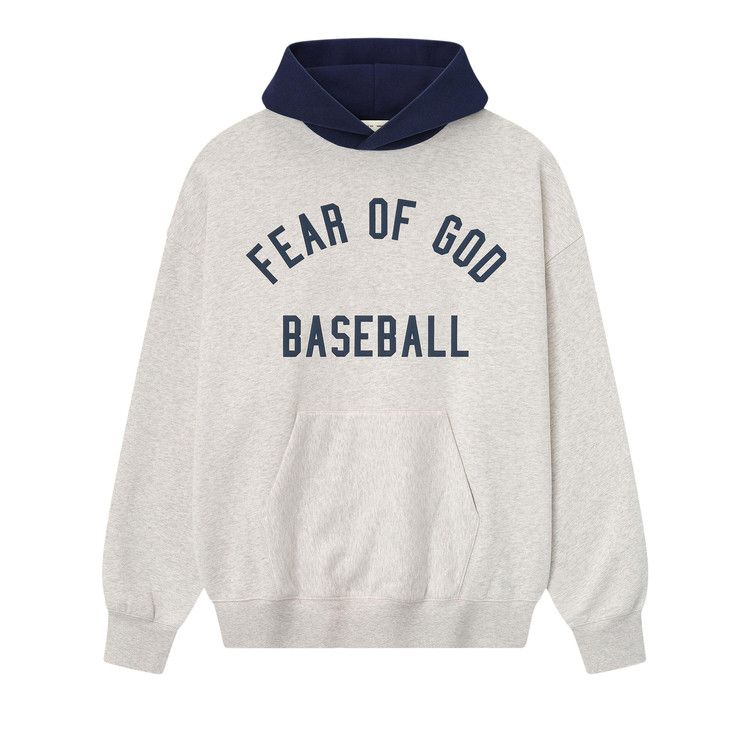 

Худи Fear of God Essentials MLB Sport Hoodie, Oatmeal Heather/Midnight Navy