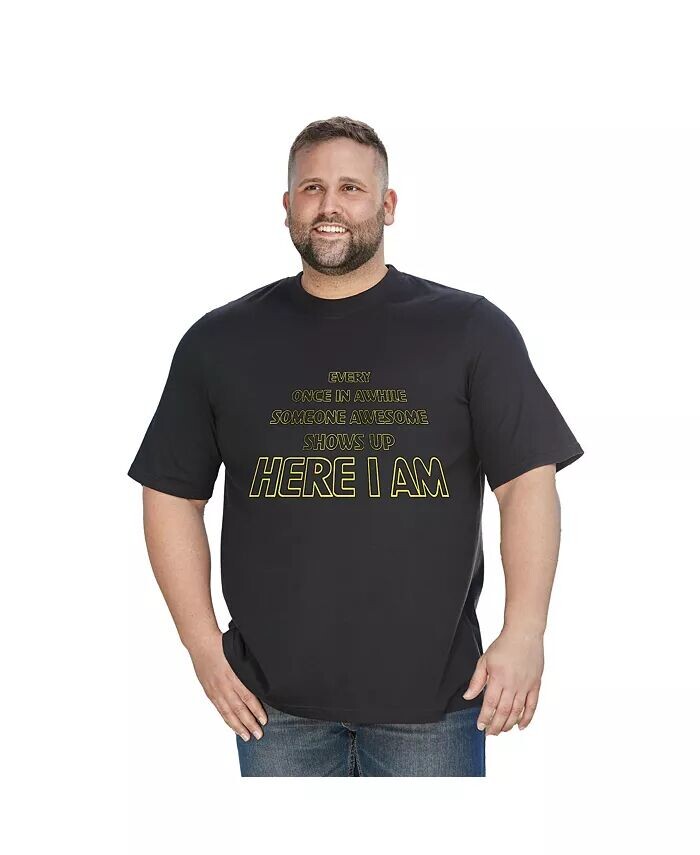 

Футболка с надписью Big & Tall KingSize, мультиколор