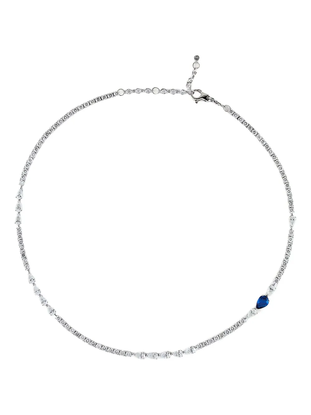 

Золотое колье с сапфирами и бриллиантами Jewels Aficionado, серебяный