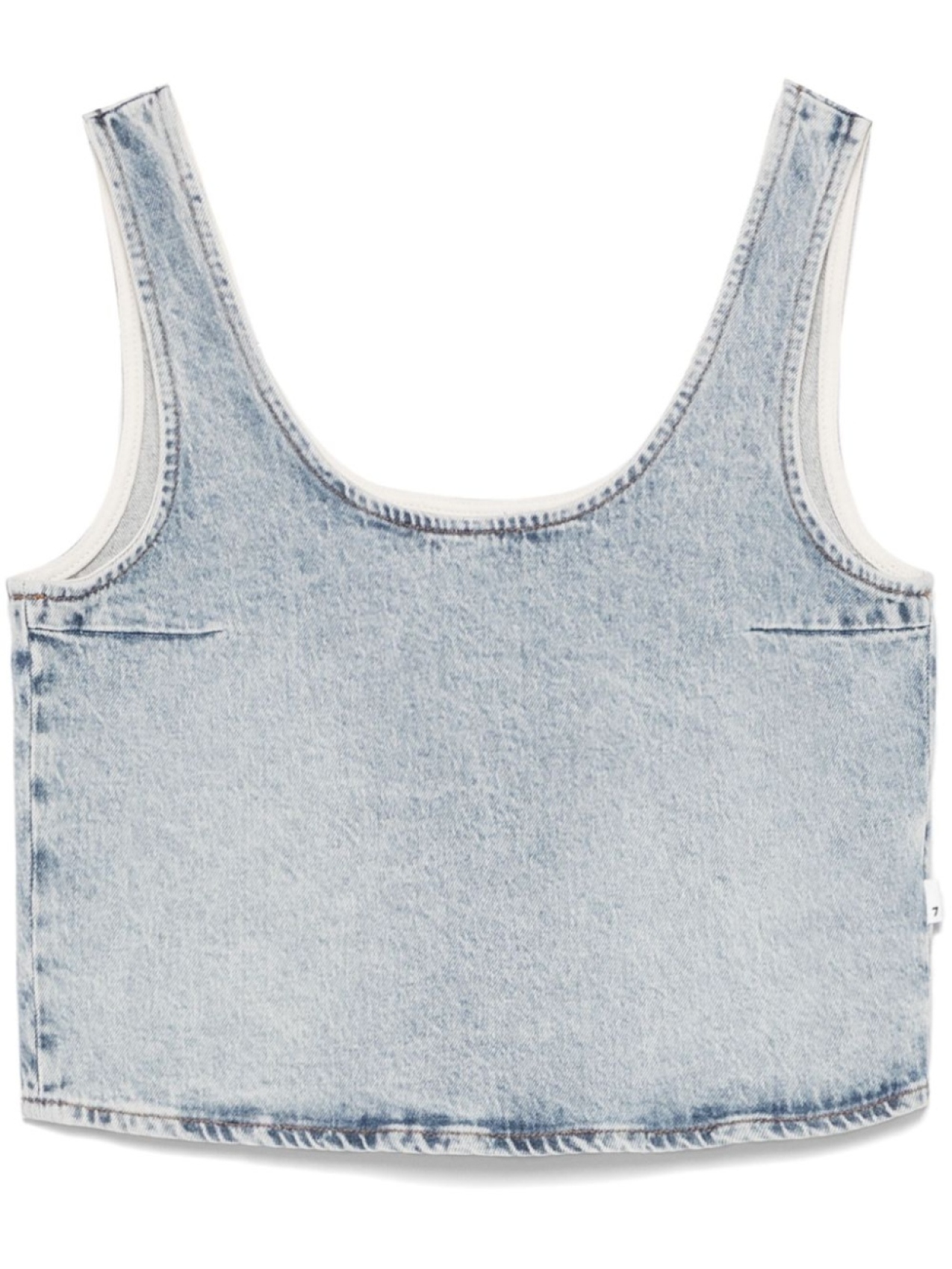 

7 For All Mankind топ Juicy без рукавов, синий