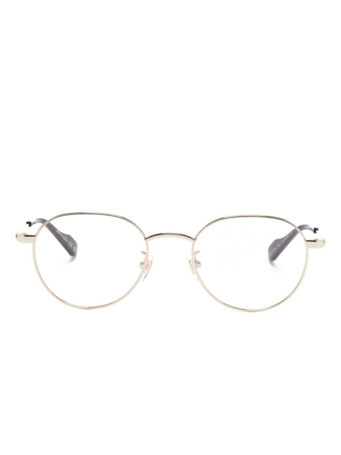 

Очки в овальной оправе Gucci Eyewear, золотой