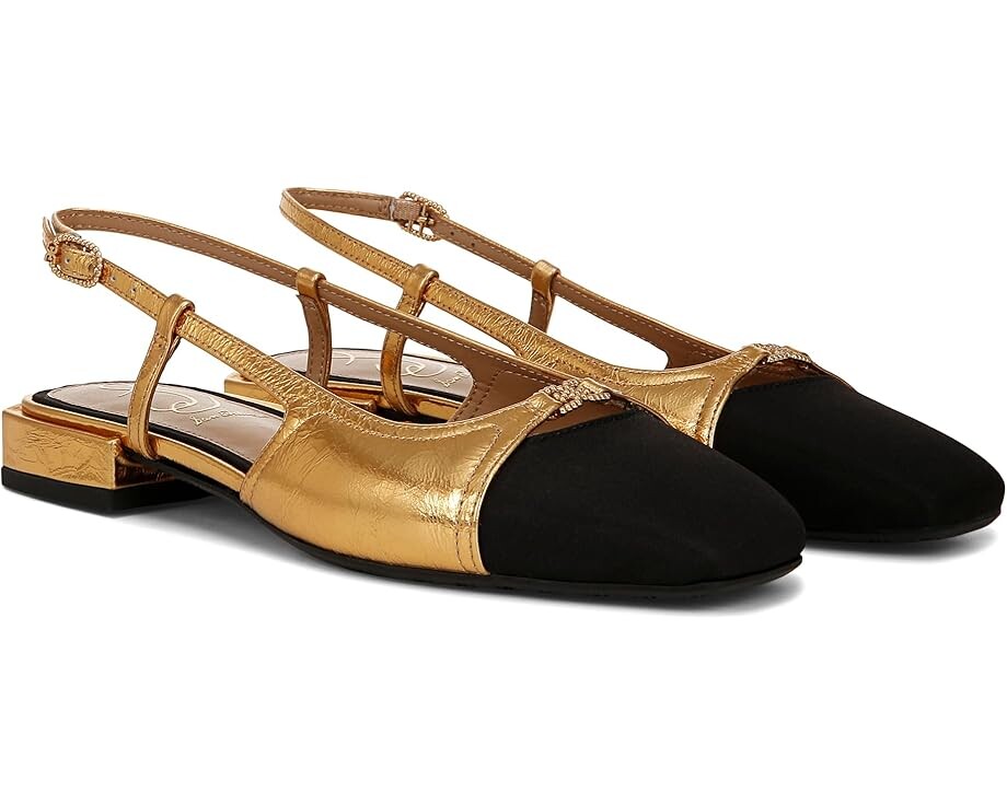 

Туфли на плоской подошве Sam Edelman Kara 2, цвет Medallion Gold/Black