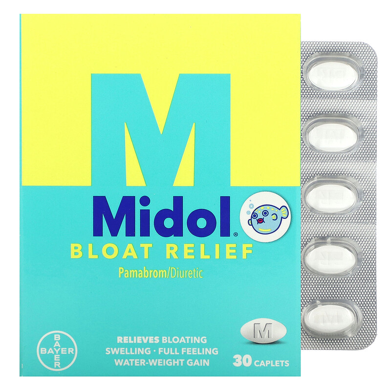 

Midol, Средство от вздутия живота, 50 мг, 30 капсул