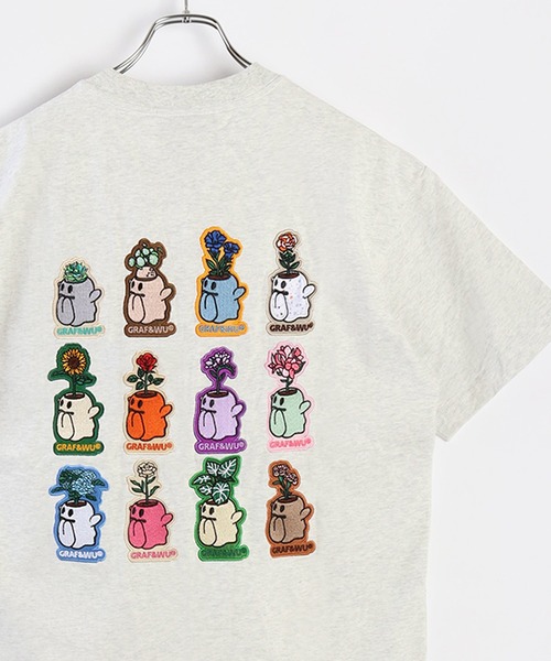 

Футболка с коротким рукавом, принт GRAF&WU 12BOOGHOST, бежевая