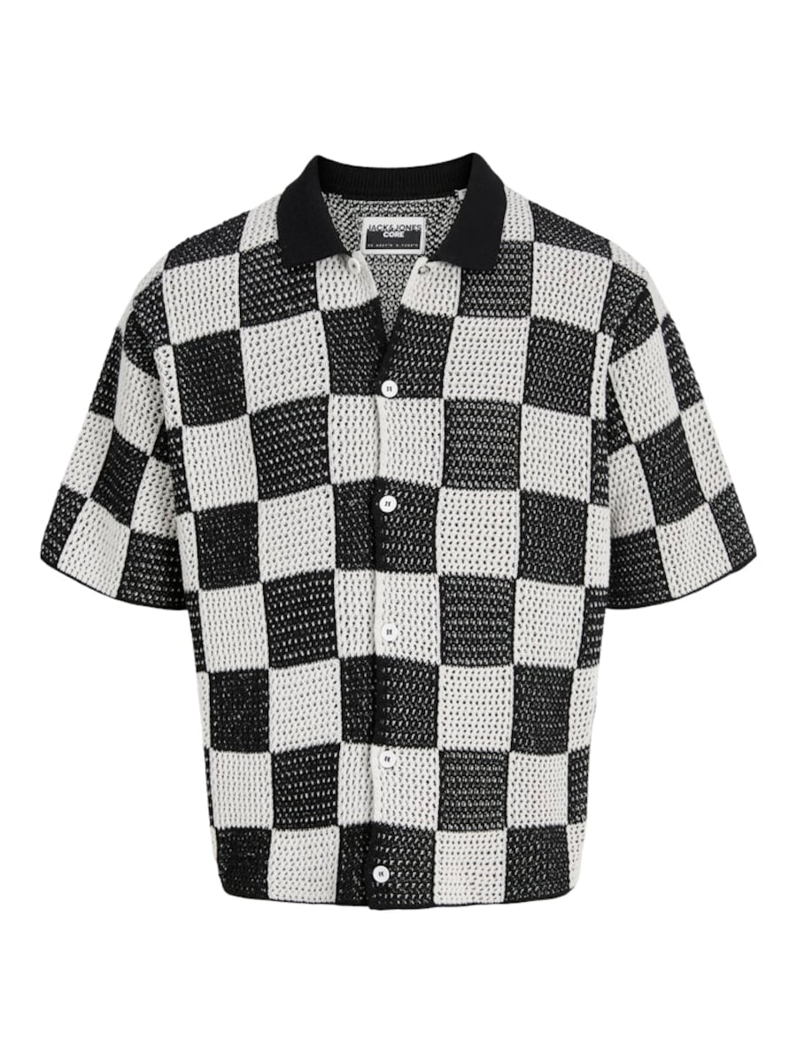 

Вязаный кардиган JACK & JONES JCOATHLETICO, черный